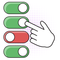 Choosing a response for each point